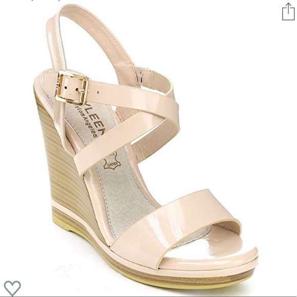 Kayleen Shoes - Kayleen Patent Leather Wedge Sandals 👡